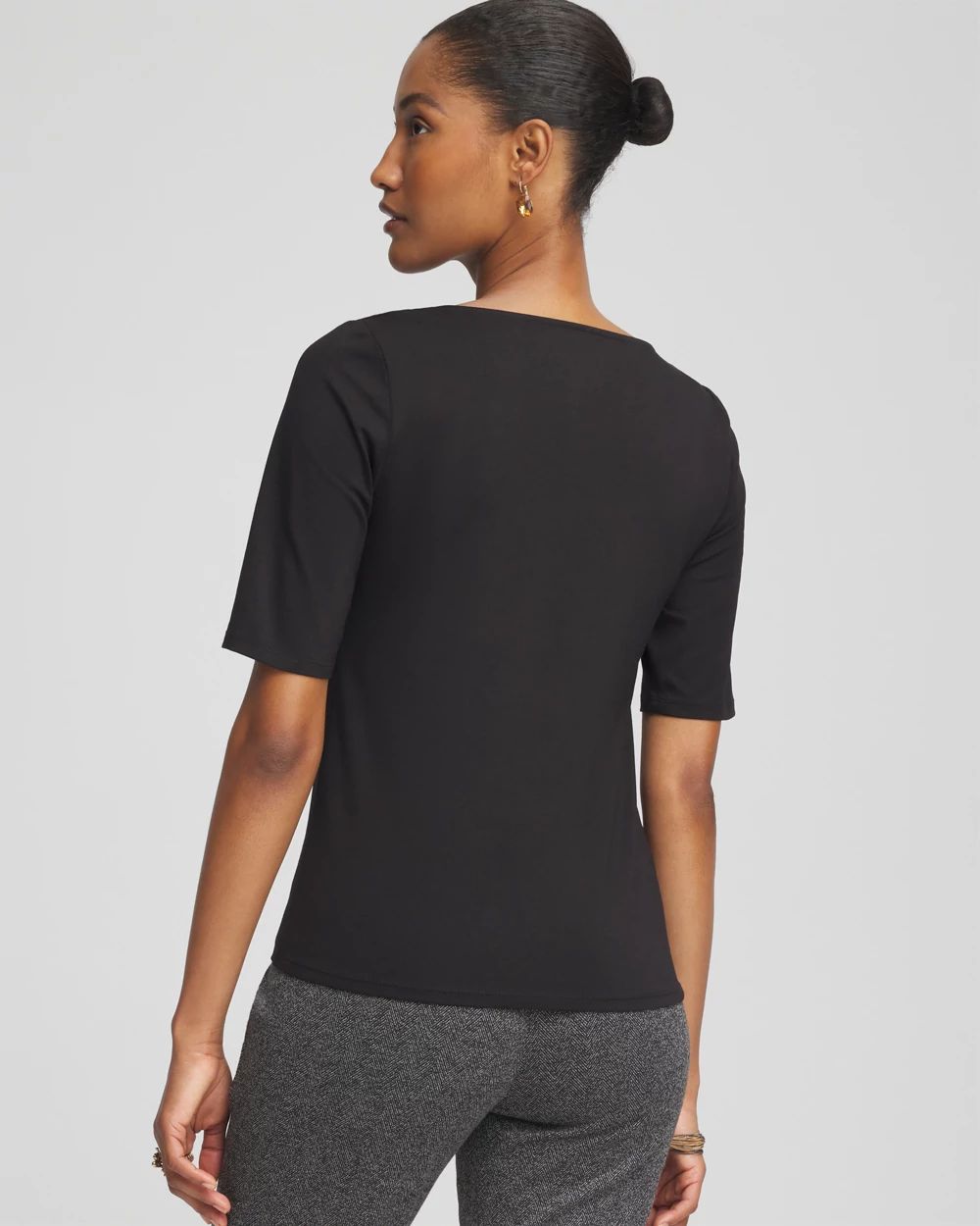 Contour Cotton™ Square Neck Tee | Chico's